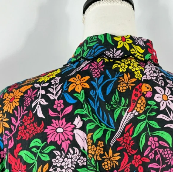 NEW Farm Rio floral button down shirt - Picture 5 of 7